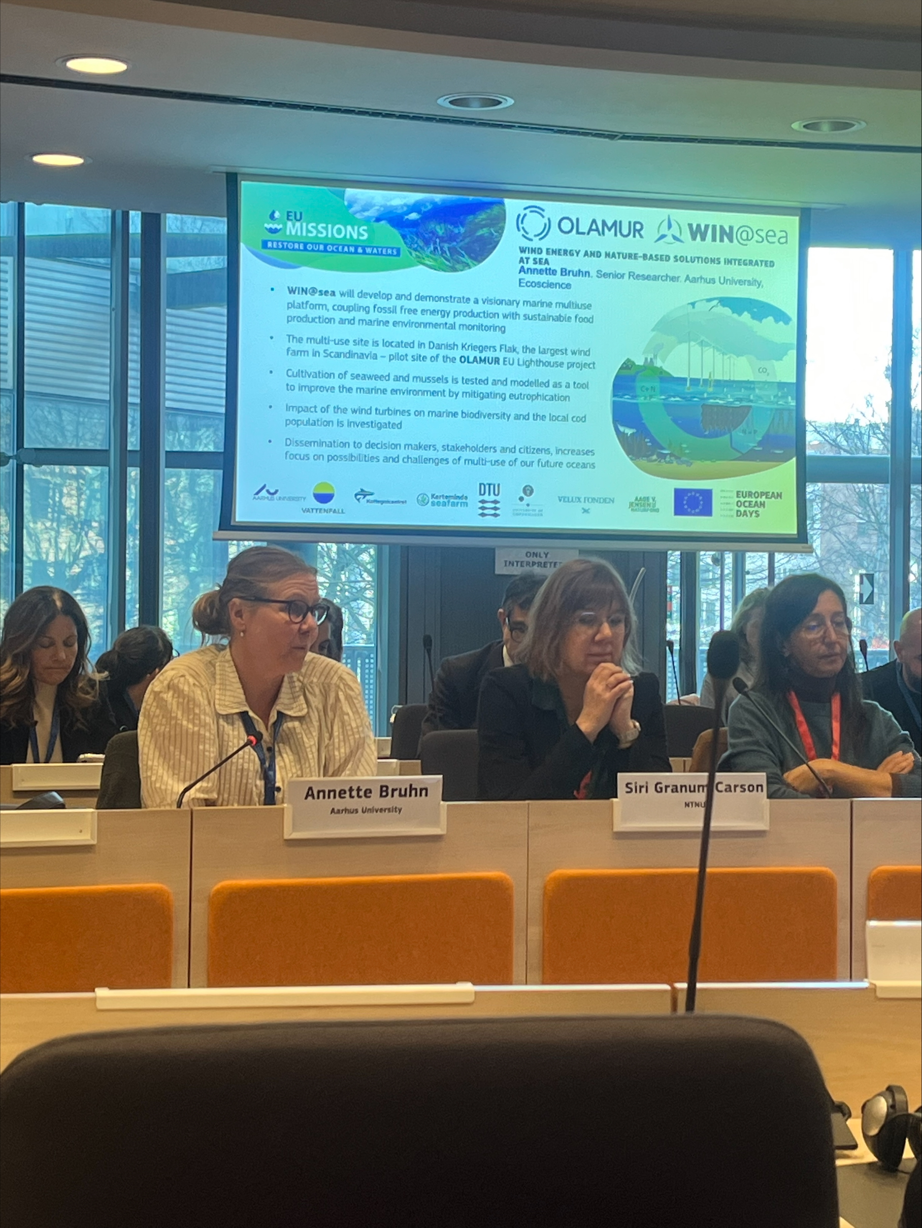 WIN@sea/OLAMUR til EU Ocean Days i Bruxelles